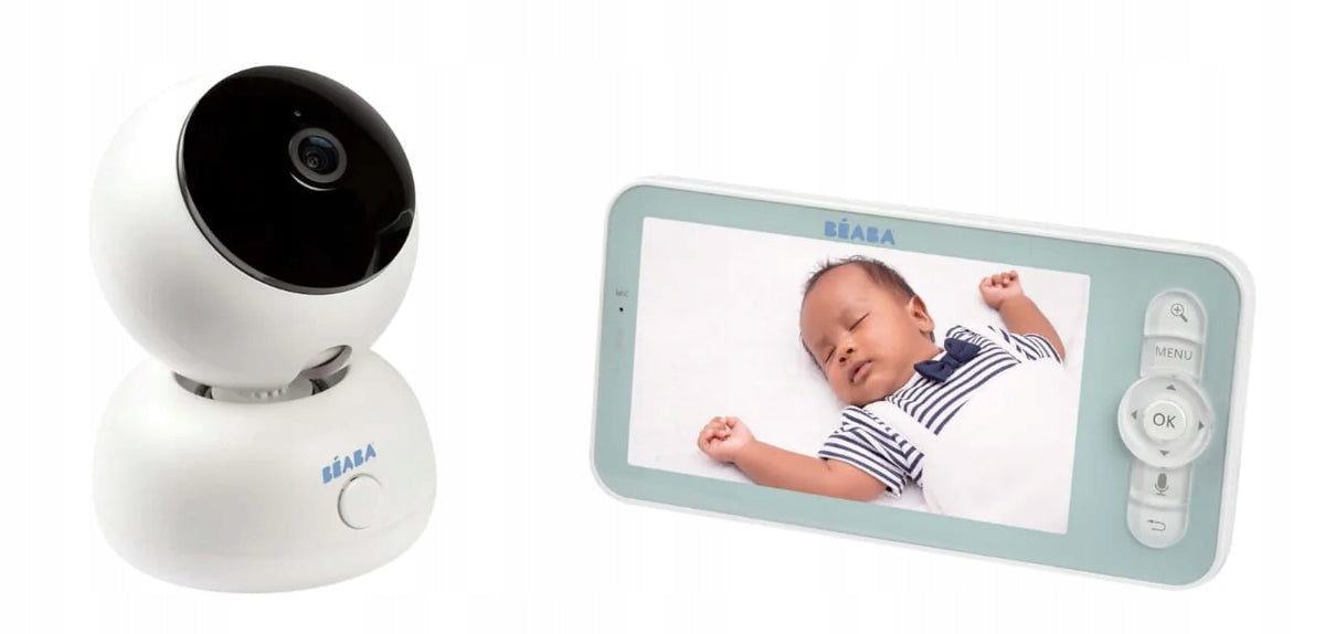 BEABA Zen Premium niania elektroniczna kamera 360° Full HD aplikacja, monitor z obrazem dziecka