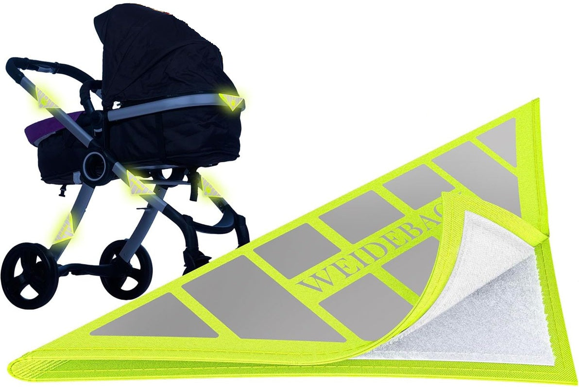 WEIDEBACH Reflektor zum Aufbügeln für Kinderwagen 12 x 12 cm FROSCH 1 Stück