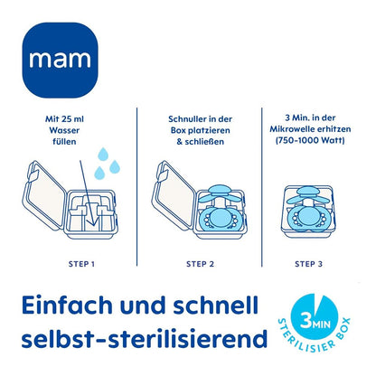 MAM Perfect silicone pacifier 6–16 months x2