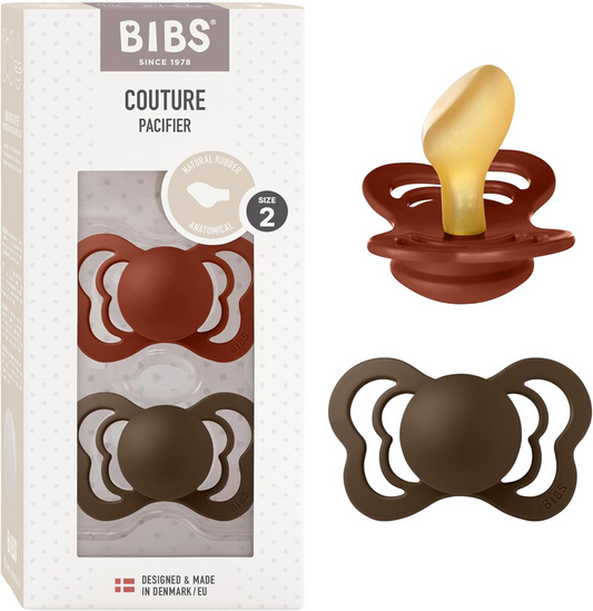 BIBS COUTURE nyugtató cumik kaucsukból 6 hónap+