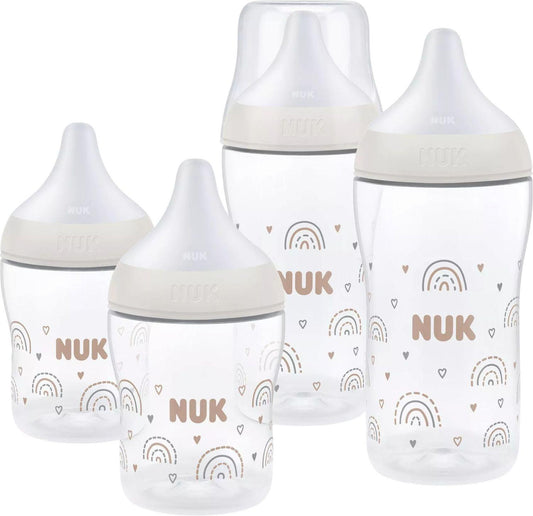NUK Perfect Match Rainbow Starterset mit Flaschen 150 / 260 ml ab 3 Monaten