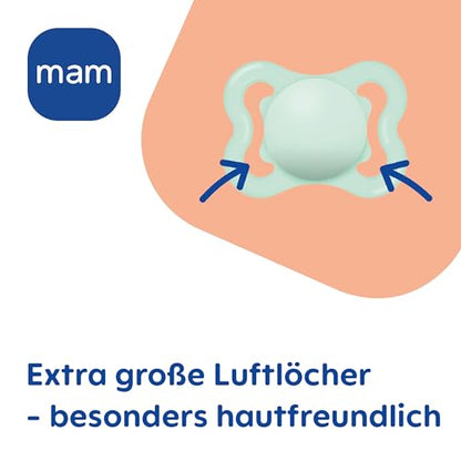 MAM Supreme Day&Night Silikon-Beruhigungssauger 0-6 Monate x4 LEUCHTEND