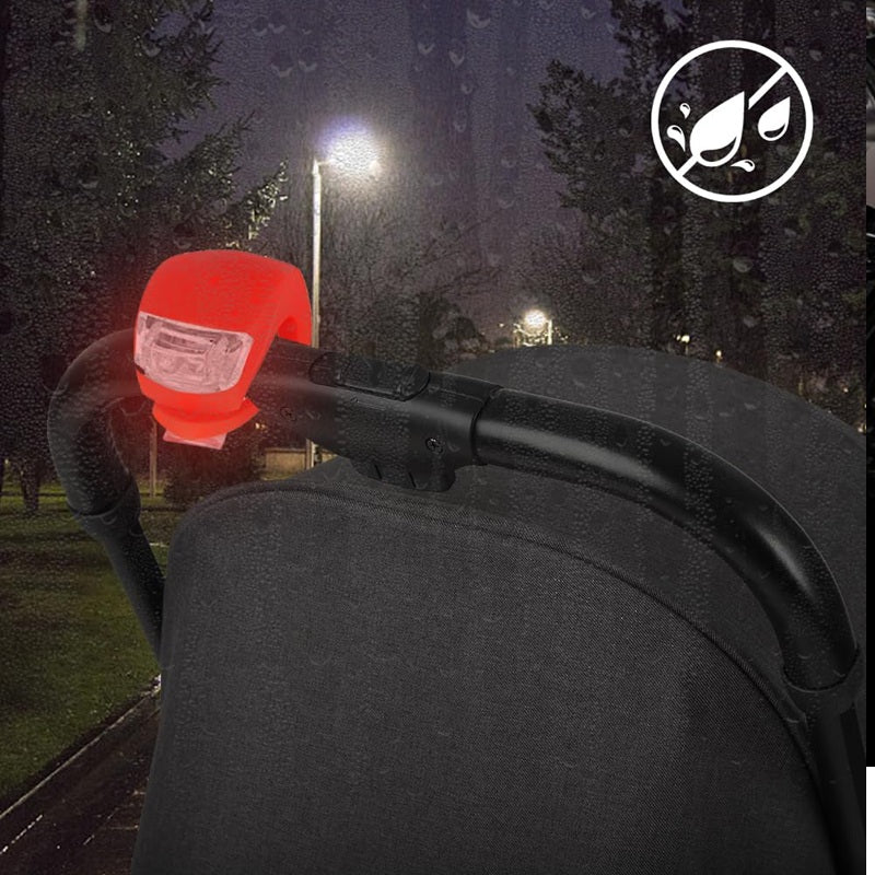 HOVCEH Silikon wasserdichte LED-Leuchte für Kinderwagen 1 Stück