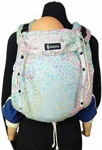 DIDYMOS DidyGo nosidełko ergonomiczne 7-20 kg, miękkie nosidło bawełniane w pastelowym wzorze