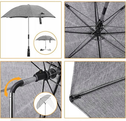 ZJ RIGHT Kinderwagen-Sonnenschirm Durchmesser 62 cm UV-Schutz wasserdicht