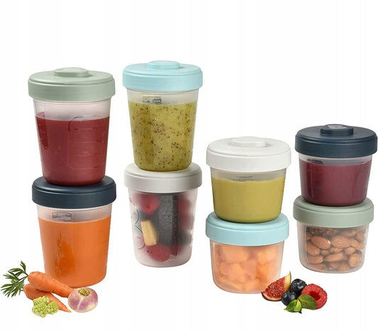 BEABA voedselbewaarbakjes 4 x 150 ml, 4 x 250 ml