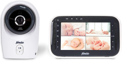 ALECTO DVM-143 niania elektroniczna zdalnie sterowana kamera 4,3" LCD VOX, biało-czarny monitor i kamera