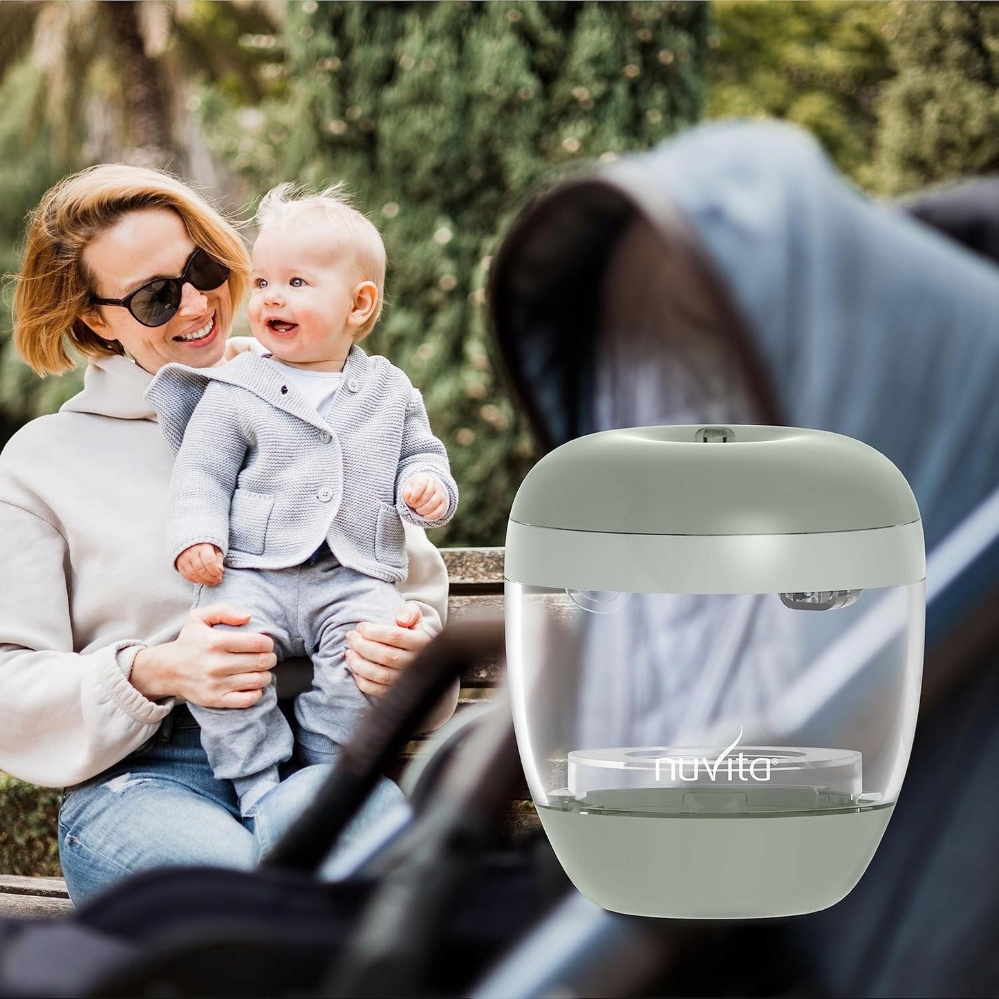 NUVITA MellyPlus 2 podręczny sterylizator UV do smoczków butelek 2 minuty