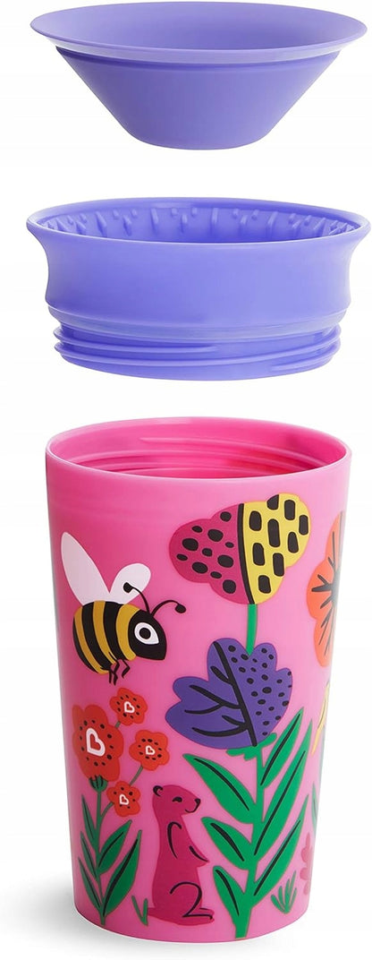 MUNCHKIN WildLove Auslaufsicherer Becher 360° Trinklerntasse BIENE 1 Stück
