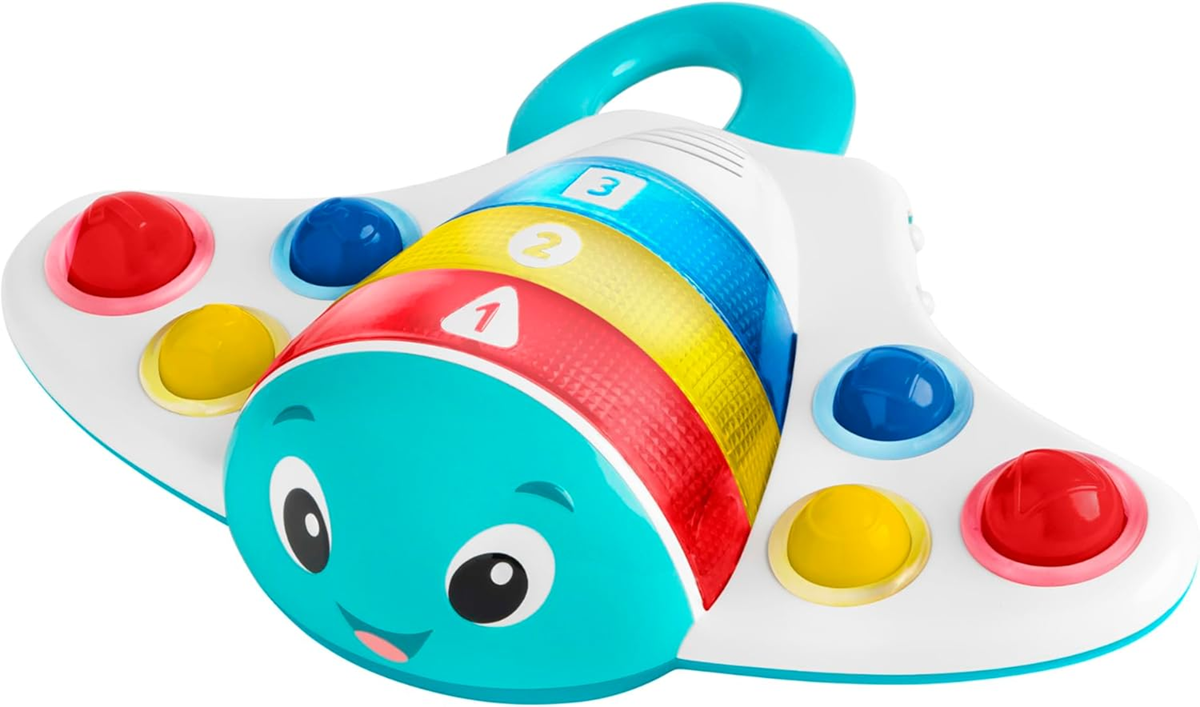 BABY EINSTEIN Pop & Explore Rochen Interaktives Spielzeug in 3 Sprachen 6 M+