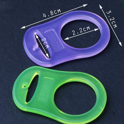 BABY Silikon-Schnullerclip-Halter für Schnullerketten 8 Stück