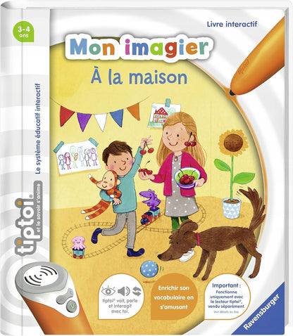 RAVENSBURGER TIPTOI książka do długopisu interaktywnego WERSJA FRANCUSKA Mon Imagier, książka edukacyjna 5+