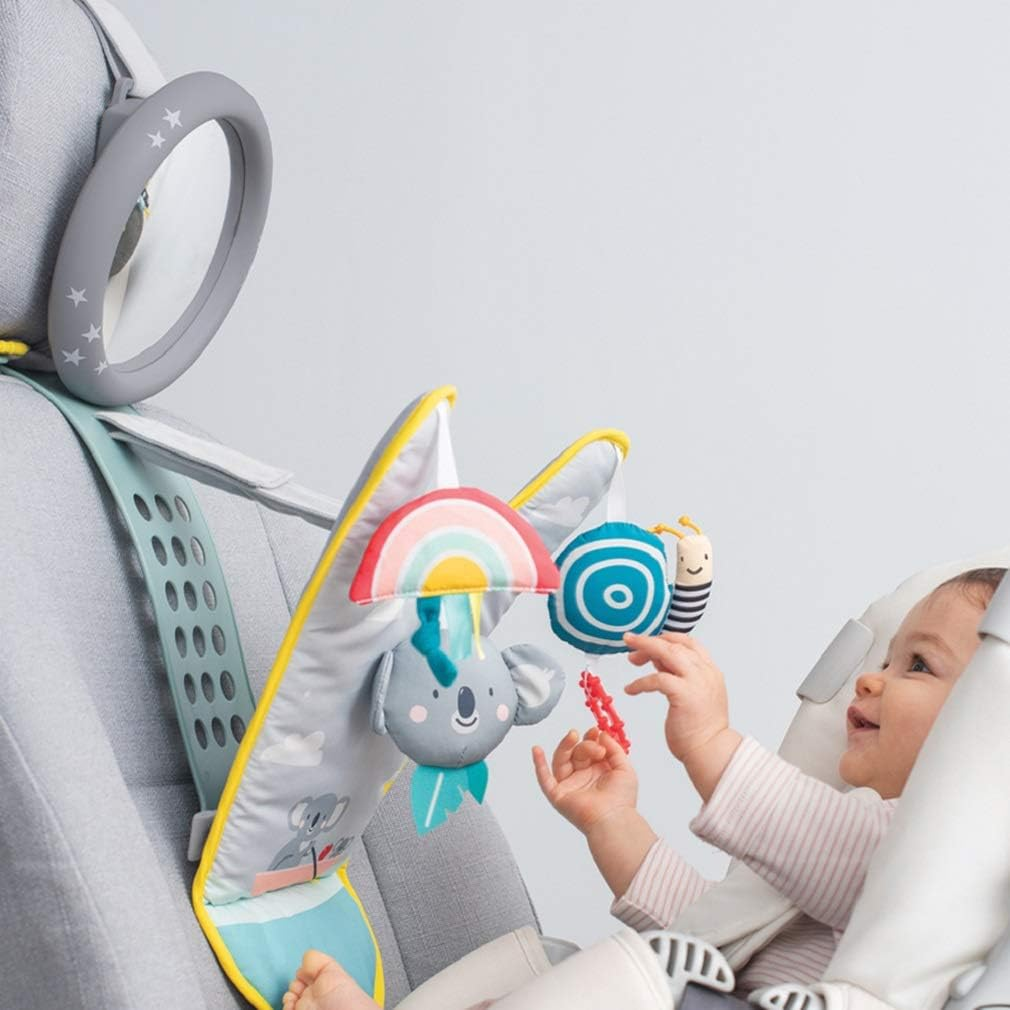 TAF TOYS koala lusterko centrum aktywności do auta, kolorowa zabawka dla dziecka 12 msc+
