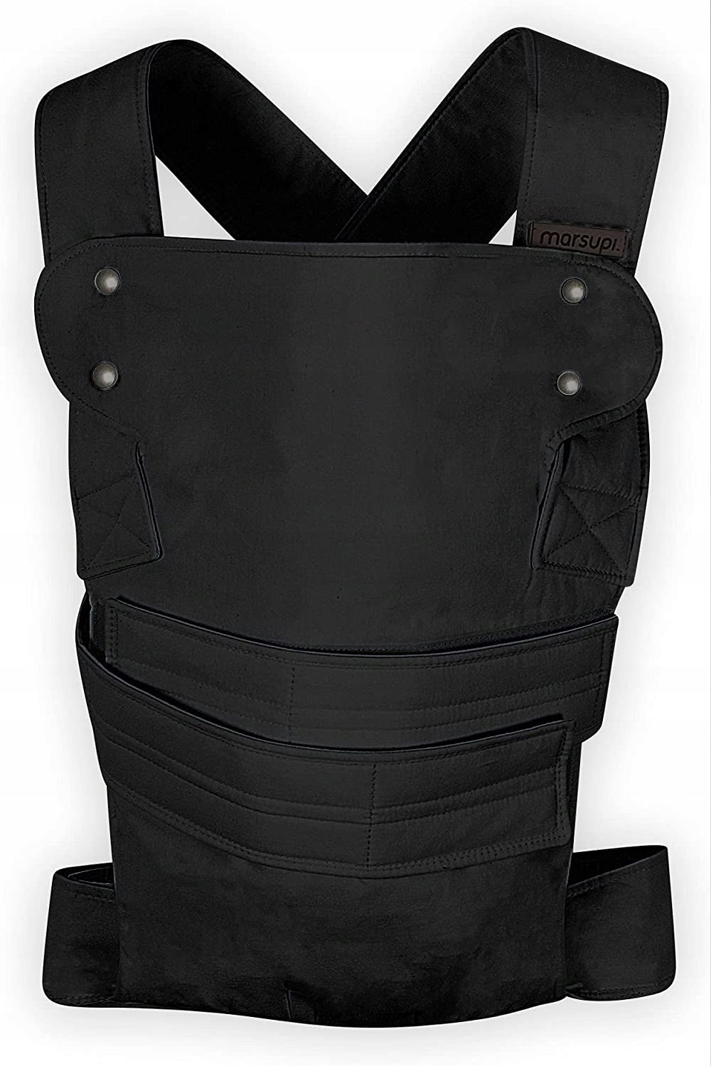 MARSUPI 2.0 nosidełko ergonomiczne S/M 3,5 - 15 kg, czarne nosidło miękkie dla dziecka