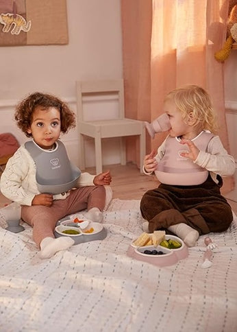 BABYBJORN Silikonlätzchen mit Auffangtasche x2