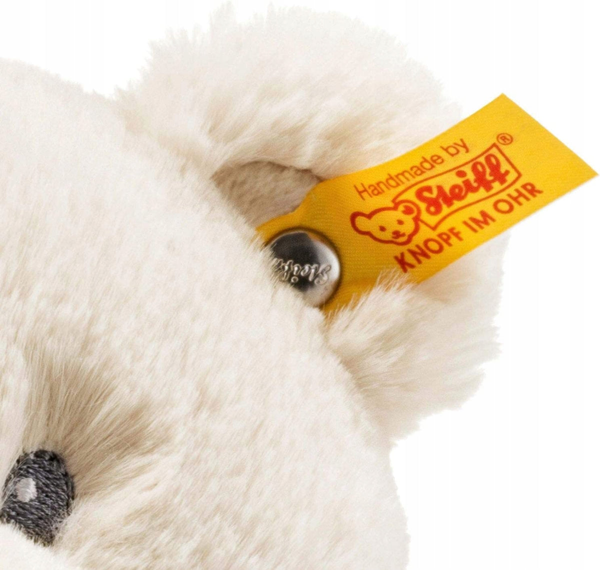 STEIFF pluszowy Miś Bearzy 28 cm beżowy z metką i miękkim futerkiem, bezpieczny miś dla dziecka
