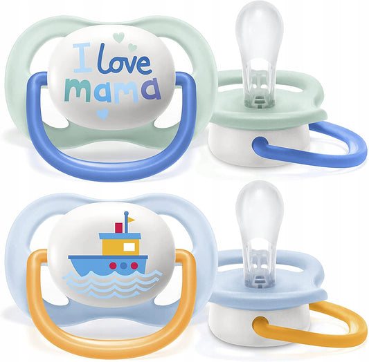 PHILIPS AVENT Ultra Air Happy dudlíky x 2 0-6 měsíců
