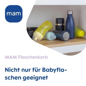 MAM Flaschenkorb weißer Korb zur Aufbewahrung von Flaschen