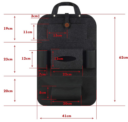 ALECATcar organiser, protectorcolour blackwidth 41 cm, length 62 cmmaterials Oxford 600D fabric, feltfree of