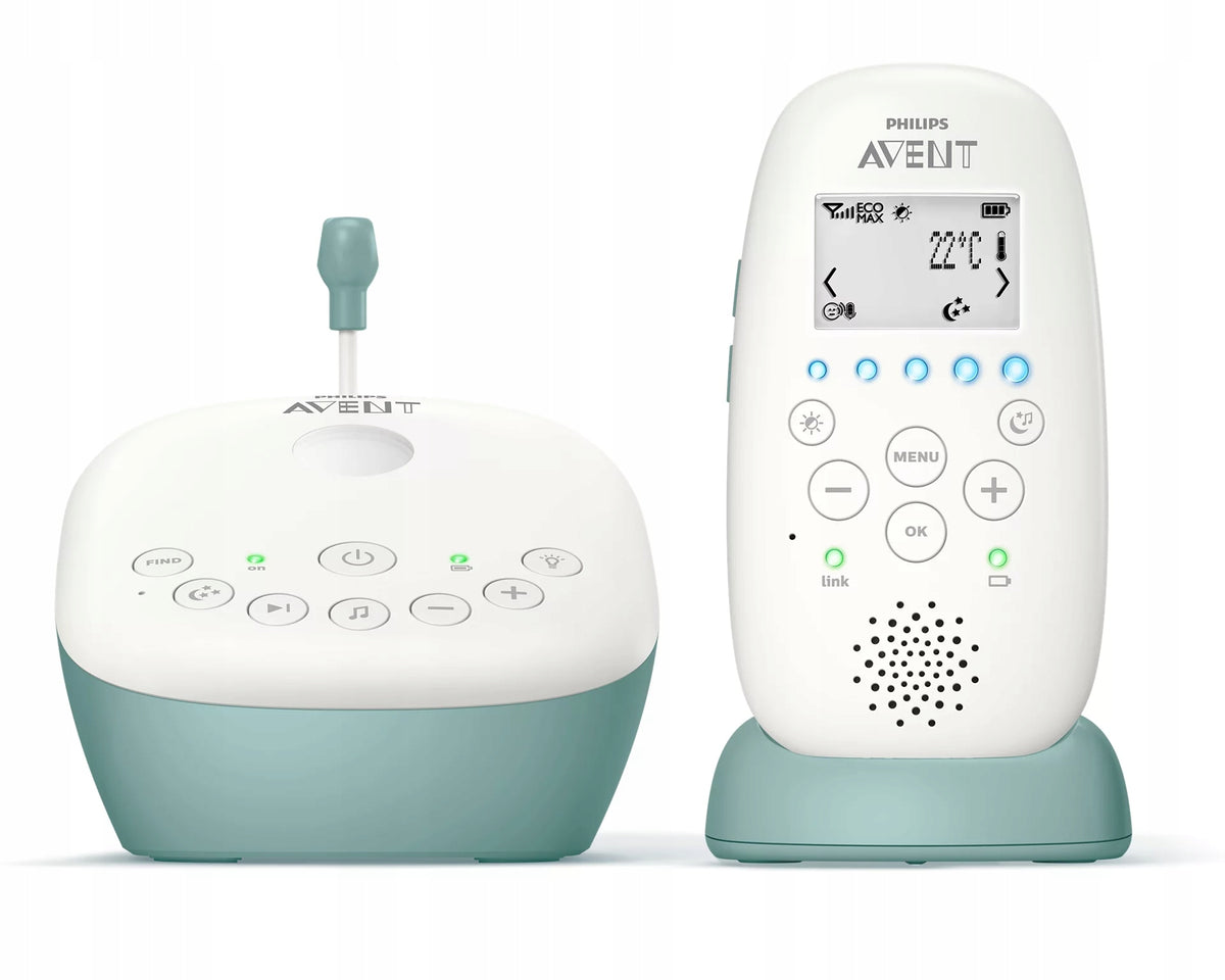 PHILIPS AVENT SCD731/26 niania elektr. + projektor, cyfrowa niania z bazą ładującą, biała