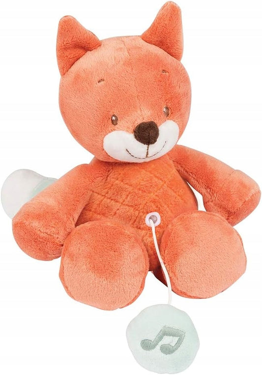NATTOU jucărie de pluș cu cutie muzicală La-Le-Lu VULPEA OSCAR 20 cm