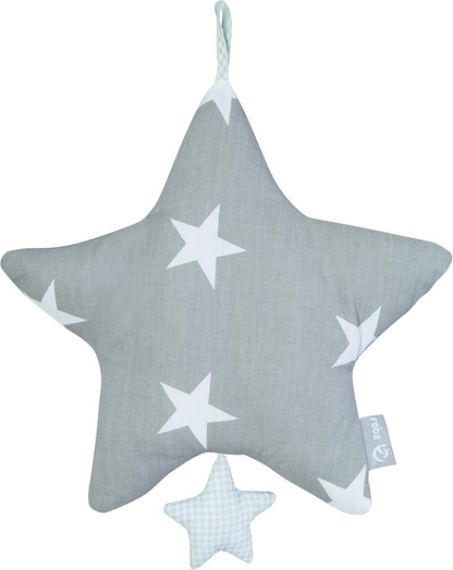 ROBA Little Stars Spieluhr-Anhänger für Kinderwagen und Bett 27 x 27 cm