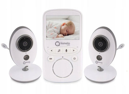 LIONELO Babyline 5.1 niania elektroniczna 2,4" VOX + 2 kamery, monitor wideo z ekranem i czujnikiem temperatury