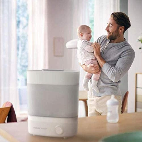 PHILIPS AVENT elektryczny sterylizator 293/00, elektryczny sterylizator i suszarka parowa do butelek, biało-szary