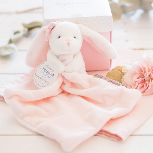 DOUDOU ET COMPAGNIE Kuscheltier HASE 17 x 17 cm – Produktfoto 2