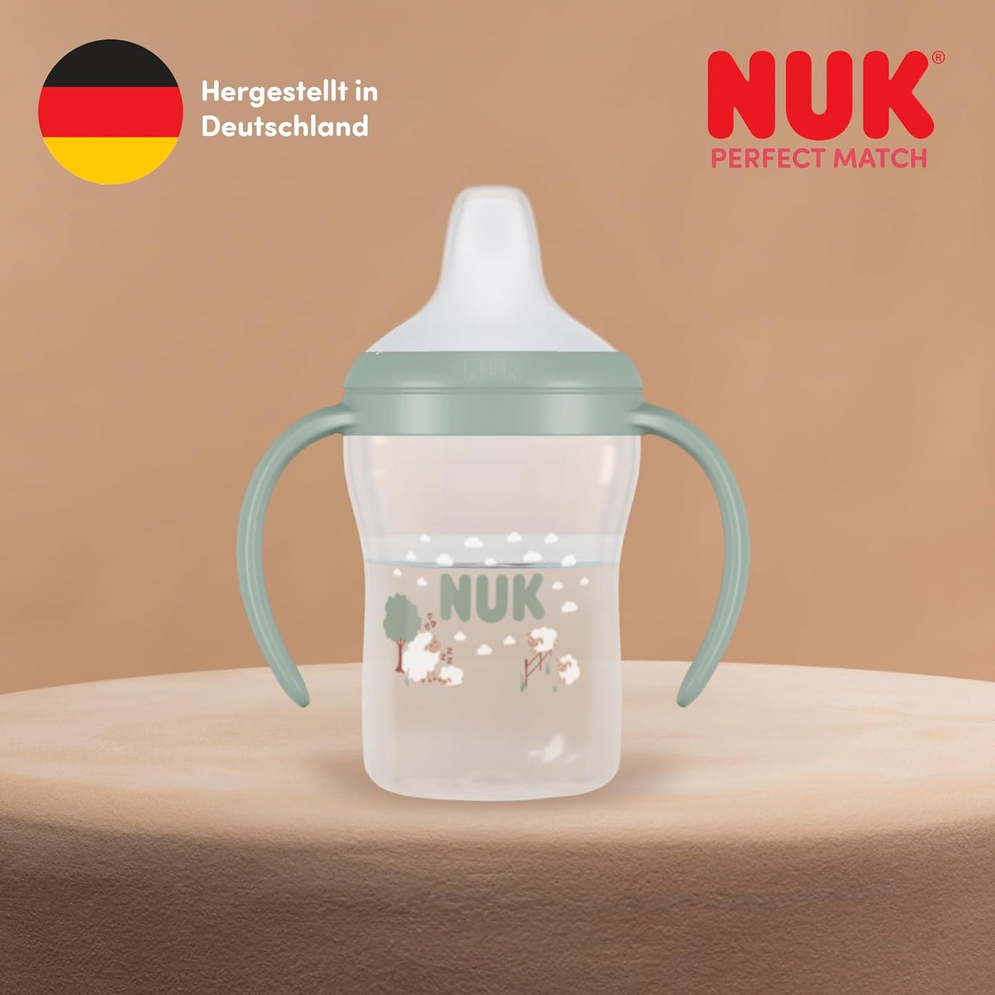 NUK Perfect Match Trinklernbecher 150ml 6m+ LEUCHTET IM DUNKELN