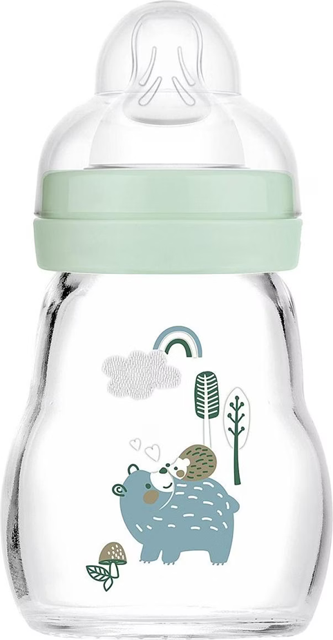 MAM Feel Good sticlă din sticlă 170 ml 0 m+ tetină 1