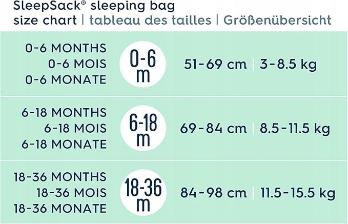 HALO Sommerschlafsack 84–98 cm 0,5 TOG