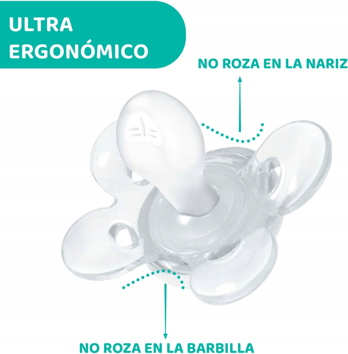 CHICCO PhysioForma COMFORT smoczek x2 6-16m ultra ergonomiczny, nie ociera nosa i brody
