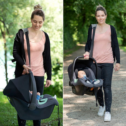 ZAMBOO Schultergurt zum Tragen von Autoschalen 72-143 cm