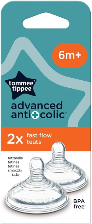 TOMMEE TIPPEE tetinas 6m+ x2 ADVANCED ANTI-COLIC