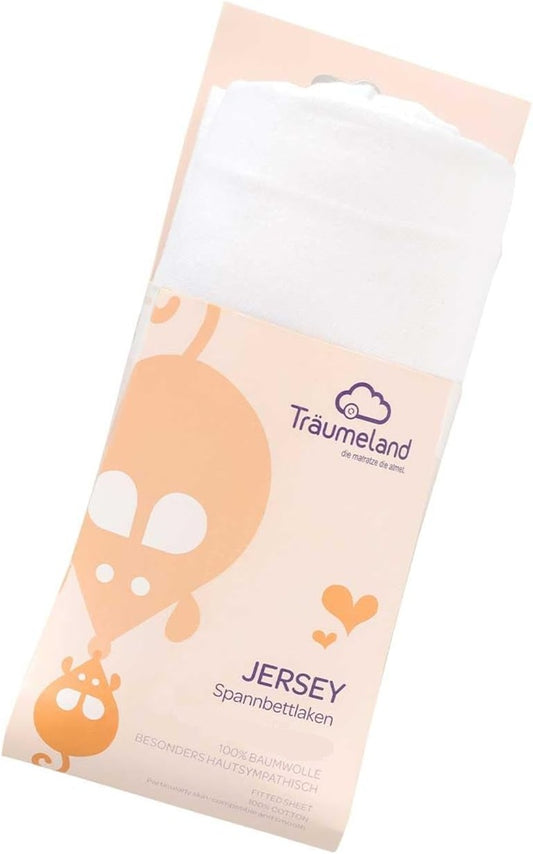 TRAUMELAND cearșaf cu elastic din bumbac jersey 75 x 100 cm