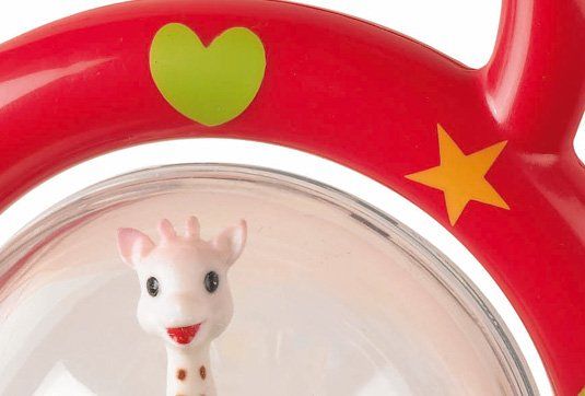 SOPHIE DIE GIRAFEE Babyset Beißring Naturrassel 3-tlg.