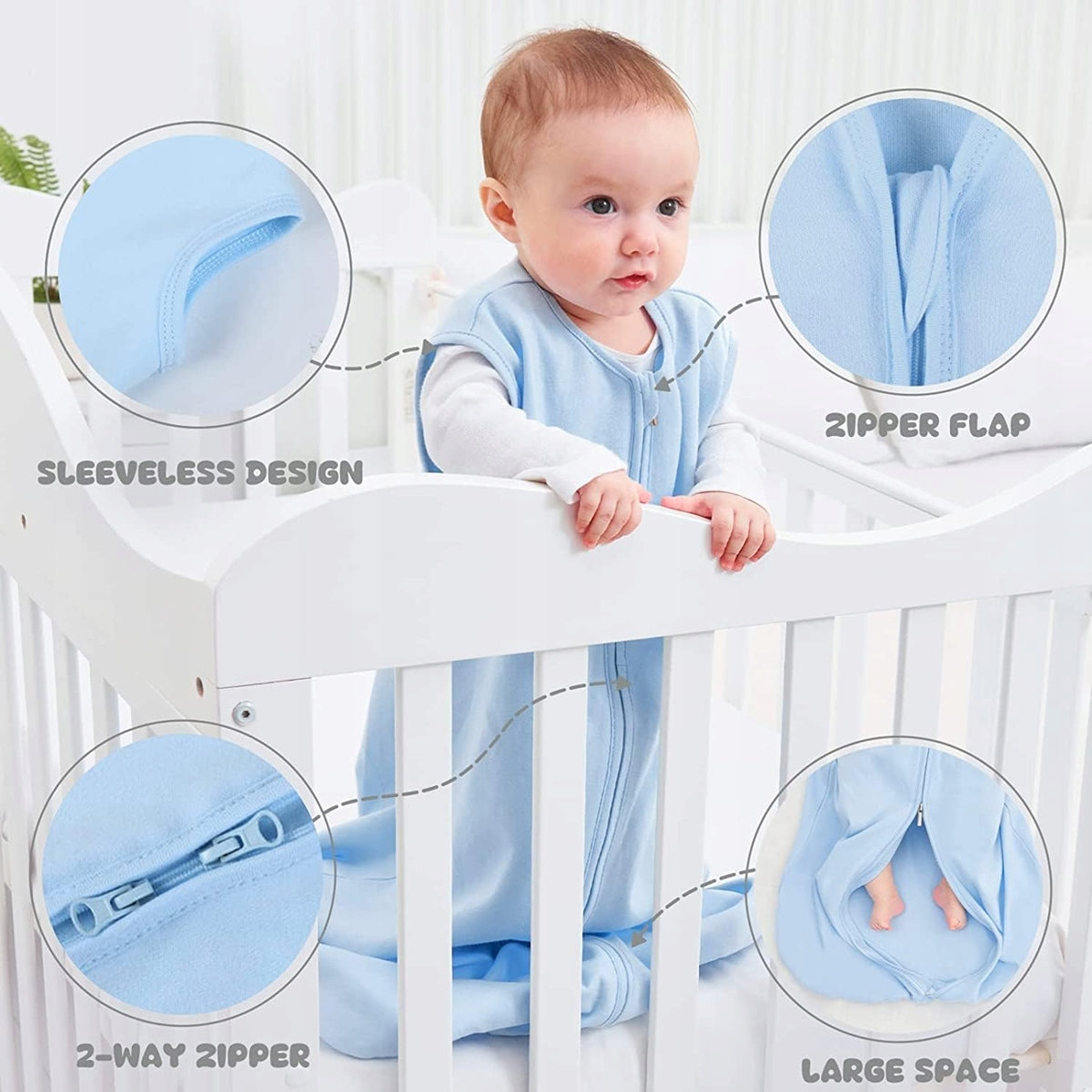 YOOFOSS Schlafsack 0,5 TOG 90 CM x2