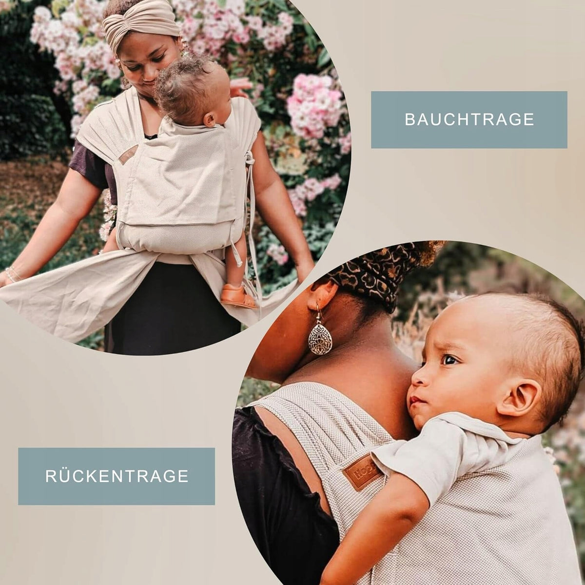 HOPPEDIZ hop-tye buckle ergonomische Babytrage 0-30 Monate