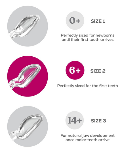 DENTISTAR Beruhigungssauger Silikon 2er Pack 6-14 Monate