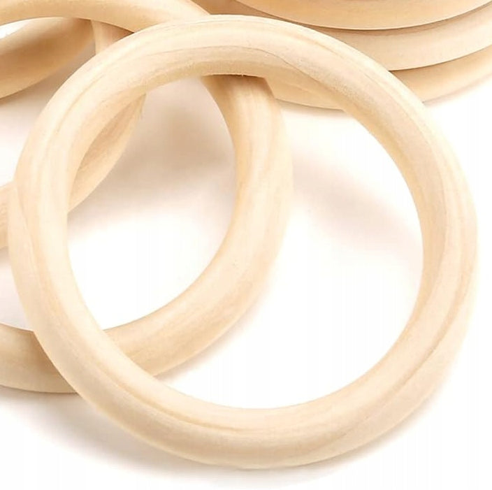 ROSEWINEC Holzbeißring DIY Armband Spielring 1 Stück