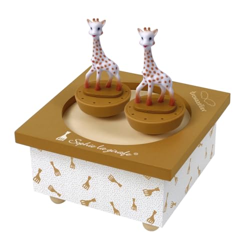 TROUSSELIER Giraffe Sophie Spieluhr für Kinder mit zwei Figuren