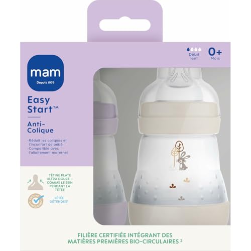 MAM Easy Start Anti-Colic butelka 160 ml od 0 mies. piaskowa