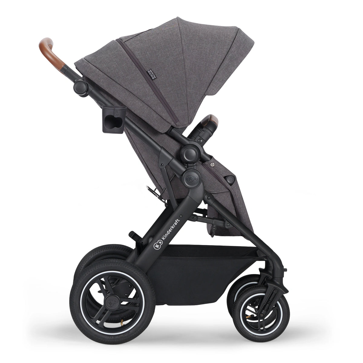 KINDERKRAFT B-TOUR 3-in-1 Multifunktionskinderwagen bis 22kg + Babyschale MINK PRO