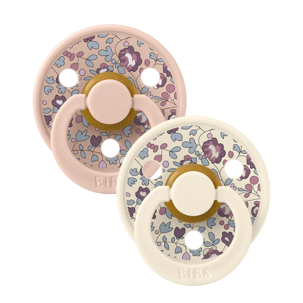 BIBS Eloise Blush Mix runde Schnuller x2 6-18m