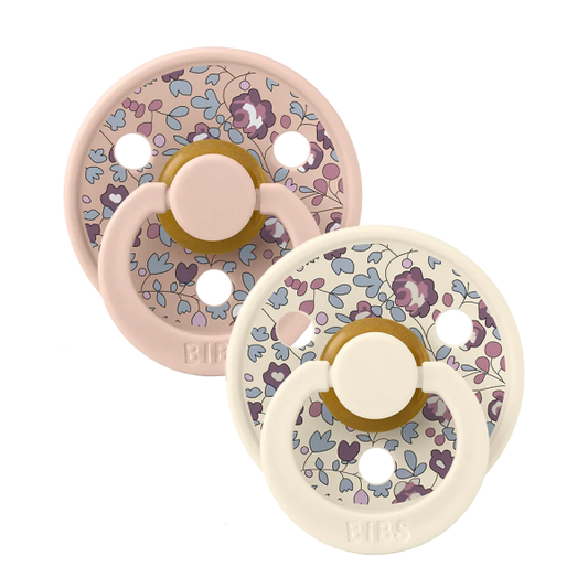 BIBS Eloise Blush Mix runde Schnuller x2 6-18m