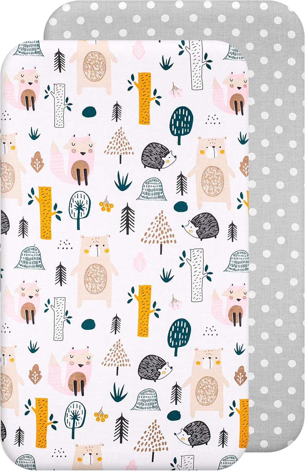 LOVELY HIPPO Spannbetttuch x2 80x160cm