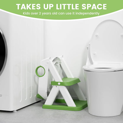 COOSEYA WC-Sitz mit integrierter Leiter 2-in-1 Frosch
