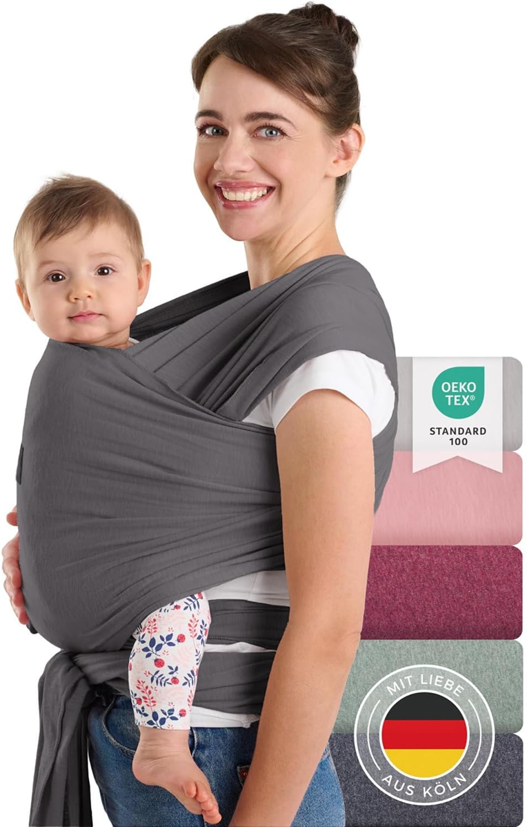 LALENI elastisches Tragetuch für Babys bis 15 kg