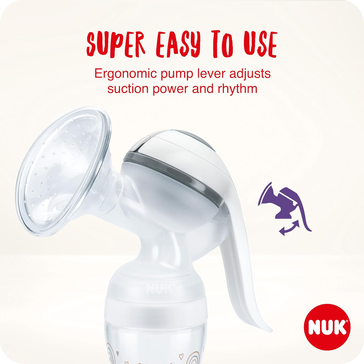 NUK Handmilchpumpe + Perfect Match Flaschen 150ml Set